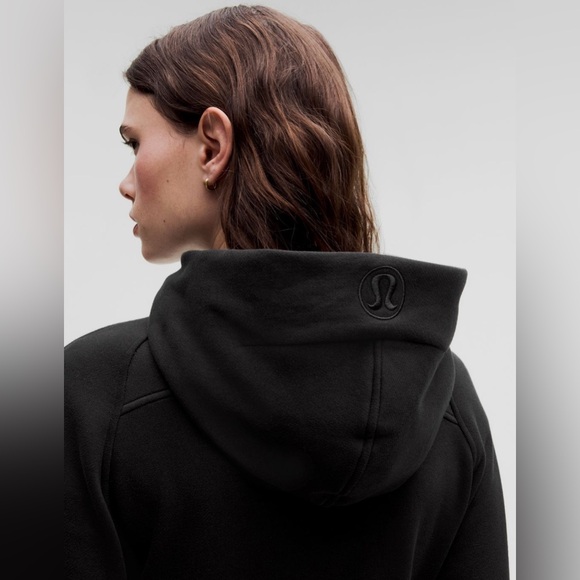 NWT Lululemon Scuba Oversized Half Zip Hoodie Jacket Black & Gold Size M/L - Picture 7 of 13